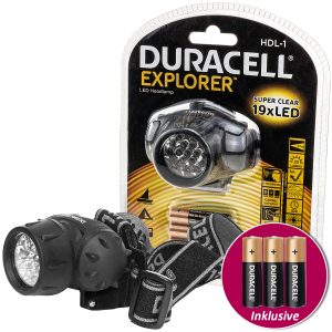 LED-Kopflampe „Duracell Explorer HDL-1“ inkl. Batterien
