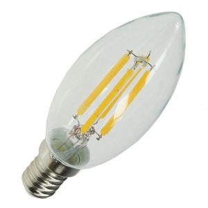 LED Kerze E14. 6W. 850lm. warmweiß Filament