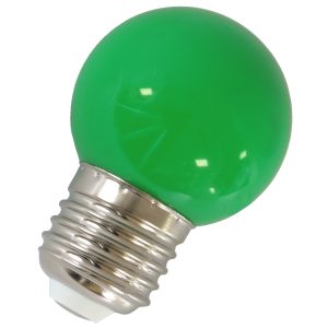 LED Birne E27. 1W. Kugellampe Deko-Licht grün