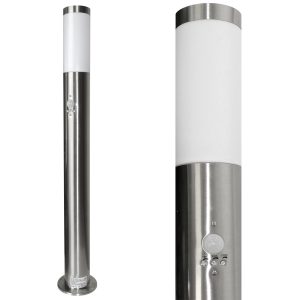 Edelstahl Wegeleuchte Pollerleuchte XL 80cm Sensor