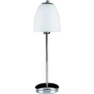 Edelstahl-Glas-Tischlampe Edelstahl-Glas-Tischlampe