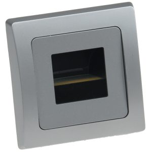 LED-Einbauleuchte 110lm warmweiß. Delphi-Serie silber