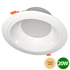 Decken Strahler Einbauleuchte Ceiline 20W LED warmweiß 230V
