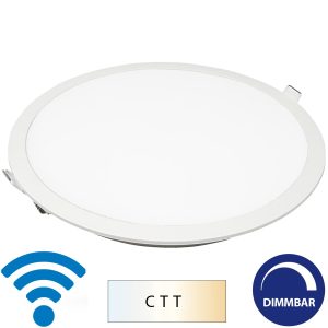 LED Einbau-Panel rund. 22W. WiFi Smart