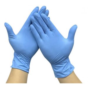 100 Schutzhandschuhe Einmalhandschuhe Nitril S. blau