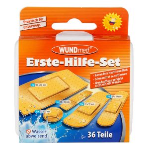 Erste Hilfe Box. 36 teilig