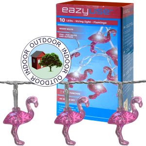 Lichterkette Flamingo 10 LED 1.2m warmweiß Timer
