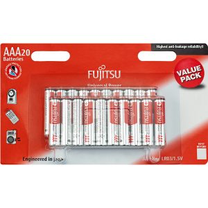 20 Stück AAA / Mikro Alkaline-Batterien. Fujitsu