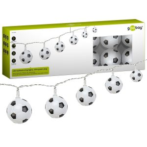 Lichterkette 10 LED Fußbälle 5m warmweiß