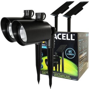 LED Solar-Strahler High-Power Duracell 2er Set