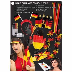 Fan-Paket für Frauen. 11-tlg. Fan-Paket für Frauen. 11-tlg.