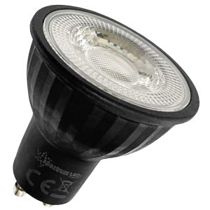 3er-Set LED Strahler schwarz GU10. 6W 480lm warmweiß