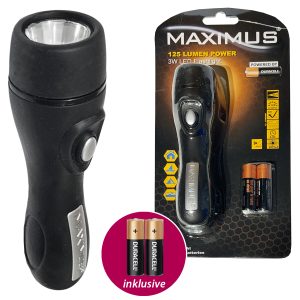 LED Taschenlampe Maximus M-FL-019-DU 3W 125lm inkl. Batterien