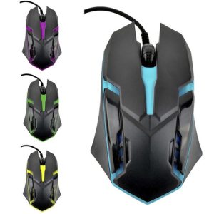 Gaming-Maus mit USB-Anschluß. 1200 dpi Auflösung. farbig beleuchtet