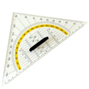 Geodreieck groß mit Halter