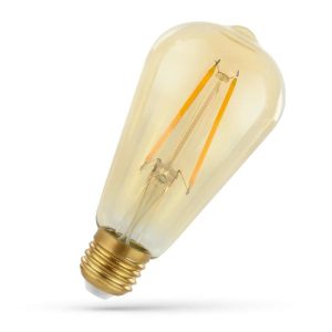 LED Birne E27. 5W. 500lm komfort-warmweiß. Filament ST58-Format