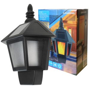 Grundig Solar-Wandleuchte mit LED und 2 Leuchtfunktionen