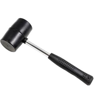 Gummihammer 1100g. Ø 75mm. Metallstiel