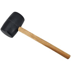 Gummihammer mit Holzgriff. Kopf 500g 55mm  90mm