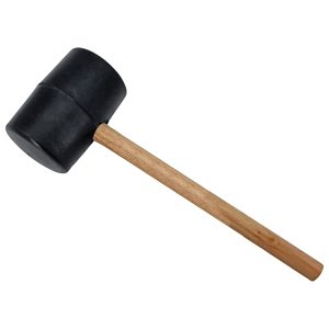 Gummihammer mit Holzgriff. Kopf 750g 65mm  100mm