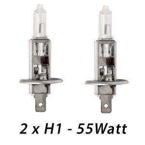 Kfz Autolampe H1. 2er Pack auf Blister 12 V/55 Watt