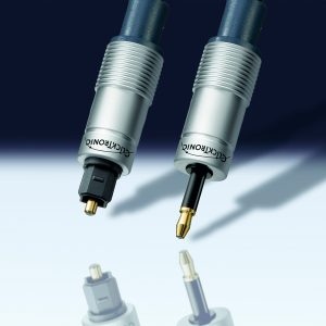Toslink-Kabel 1m. Stecker auf Mini-Stecker. Clicktronic