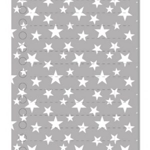 Notizzettel Stern Design grau/weiß. 60 Blatt