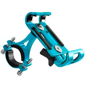 Smartphone Fahrrad-Halterung Alu. blau