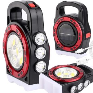 Solar Arbeitsleuchte 20W COB LED inkl. USB Anschluss