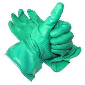 Nitril-Spezialhandschuhe Schutzhandschuhe. grün. Gr. S