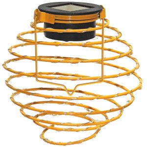 LED XL Solar Spiral-Laterne gelb 35 LED. Ø22cm