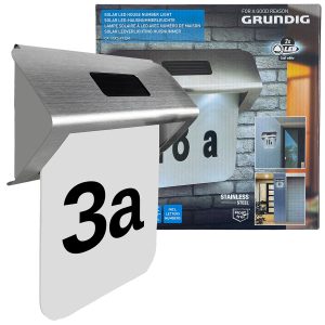 LED Hausnummernleuchte Grundig Solar. 2625cm