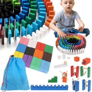 Domino Spielsteine aus Holz 407-teilig