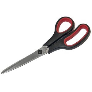 Universal-Schere mit Gummigriff. 20cm. schwarz