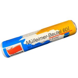 Müllbeutel 60L 60x70cm 20er auf Rolle transparent