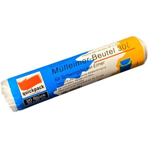 Müllbeutel 30L 50x60cm 20 St. auf Rolle transparent