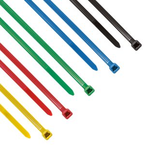 Kabelbinder. 200mm x 4.8mm. 5 verschiedene Farben. 50 Stk