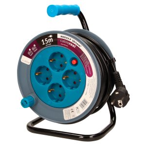 Kabeltrommel 4 Steckdosen Thermosicherung 15m