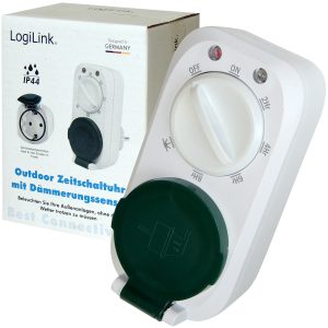 LogiLink Outdoor Zeitschaltuhr mit Dämmerungssensor
