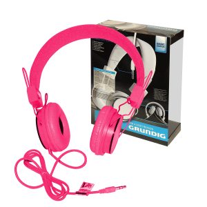 Grundig Stereo-Kopfhörer. Basic Edition. pink. bold