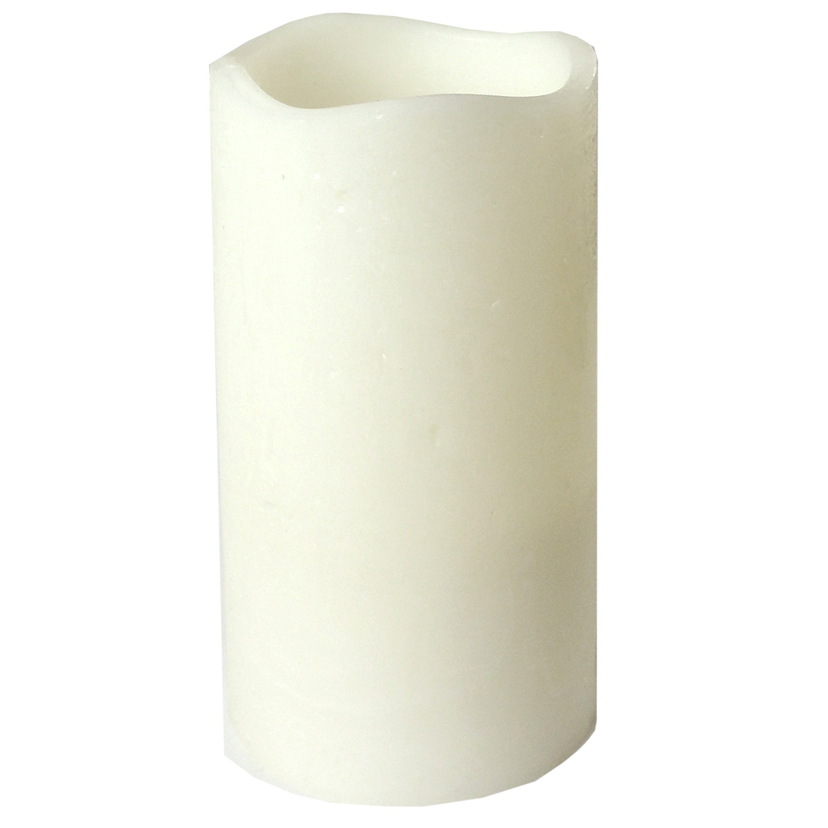 XL Wachs-Kerze mit LED-Licht Ø10cm Höhe 20cm