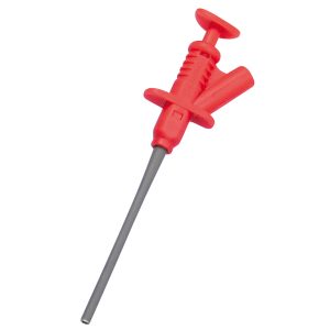 Klemmprüfspitze PS 45. 4mm Buchse rot