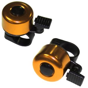 Fahrradklingel mini. gold. universeller Griff