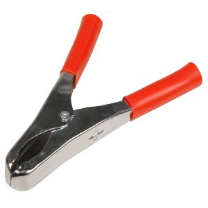 Krokodilklemme 82mm. rot. 20A