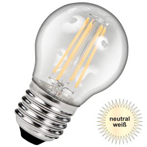 LED Birne E27. 6W. 900lm neutralweiß Filament