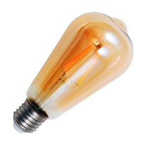 LED Birne E27. 4W 2200K warmweiß Retro ST64