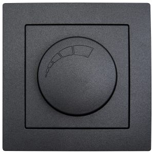 Dimmer „Flair“ 250V~/300W. Unterputz. anthrazit
