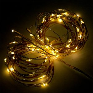 Lichterkette 20 LED Mikro-Draht 2.13m 2x CR2032 Knopfzellen