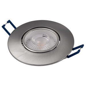 LED Einbaustrahler. 4.5W. schwenkbar. Edelstahl Bürstenfinish. CCT 3000K-6000K