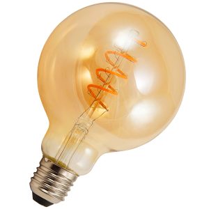 LED-Globe E27. 4W Filament G95. warmweiß 2200K